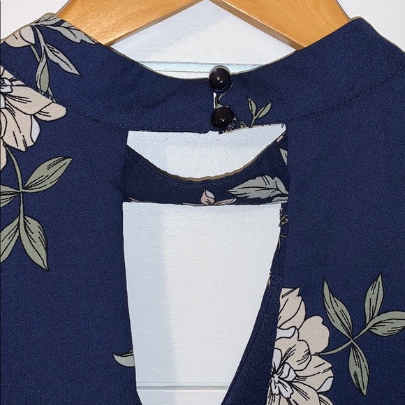 Navy blue floral dress - Picture 4 of 4